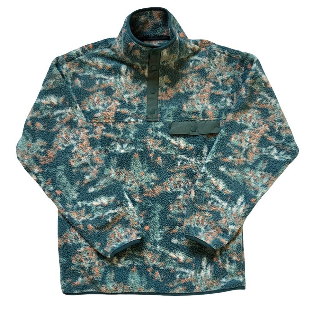 Goodfellow & Co Pullover Sweater Men's Small Green Outdoor Print Cottagecore